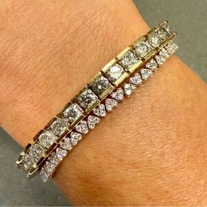 Elegant 14K Diamond Tennis Bracelet